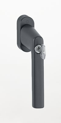 abschließbarer Fenstergriff für RC2 in schwarz, WF236