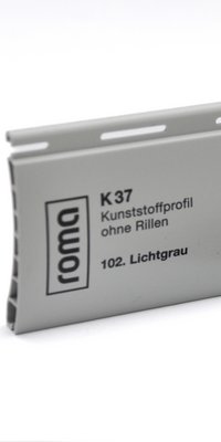 Roma Farben Kunststoff Lichtgrau oRillen