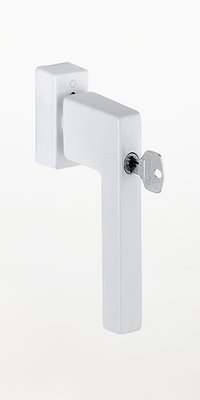 eckiger, abschließbarer Fenstergriff, weiss, WF285