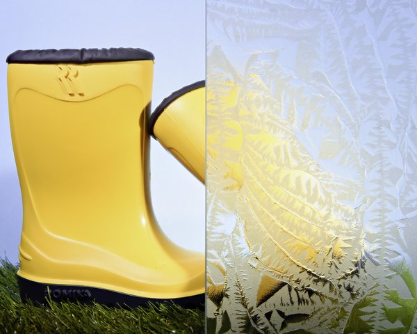 Aldra Ornamentglas Eisblume Quer