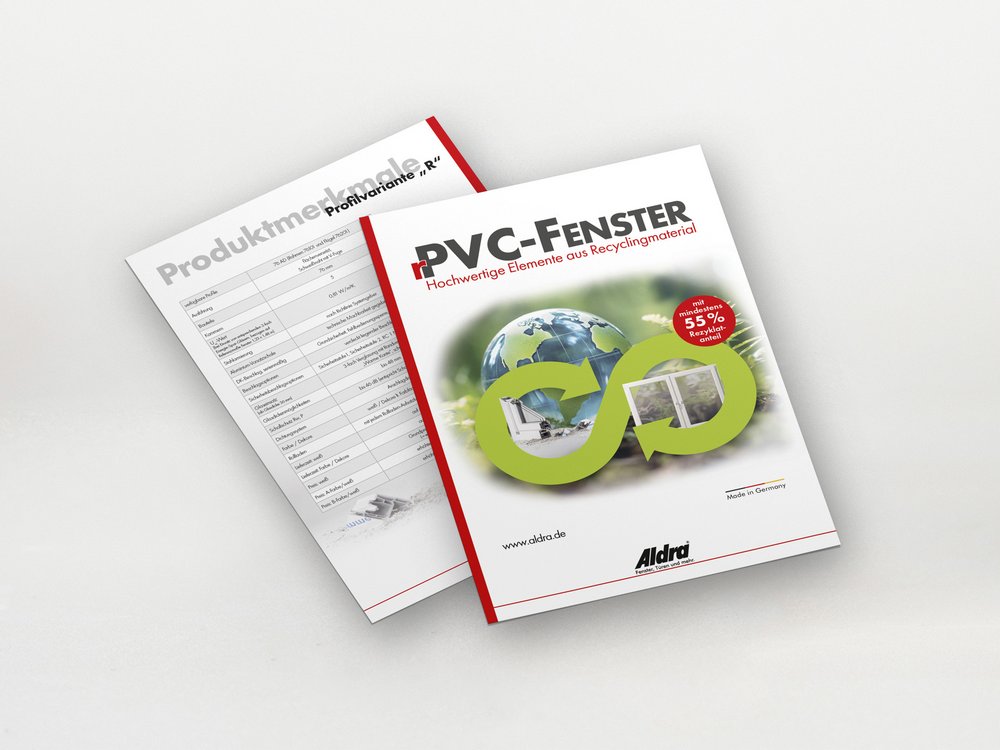Aldra Infoblatt Rezyklat55 rPVC
