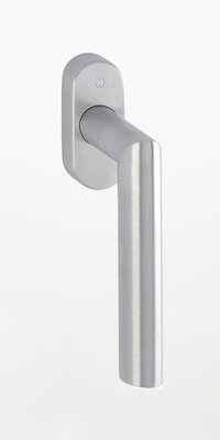 edelstahlfarbener Design-Fenstergriff WF259