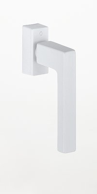 eckiger Design-Fenstergriff mit Druckentriegelung, weiss, WF271