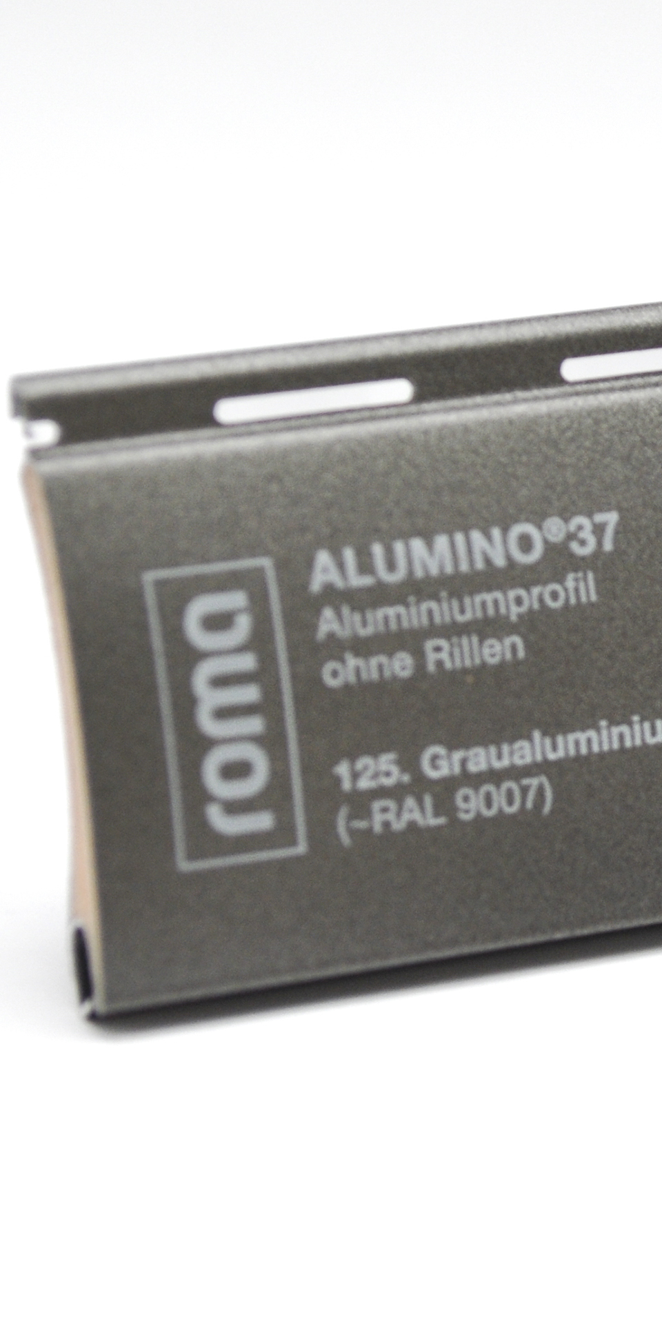 ROMA Alumino graualuminium oRillen