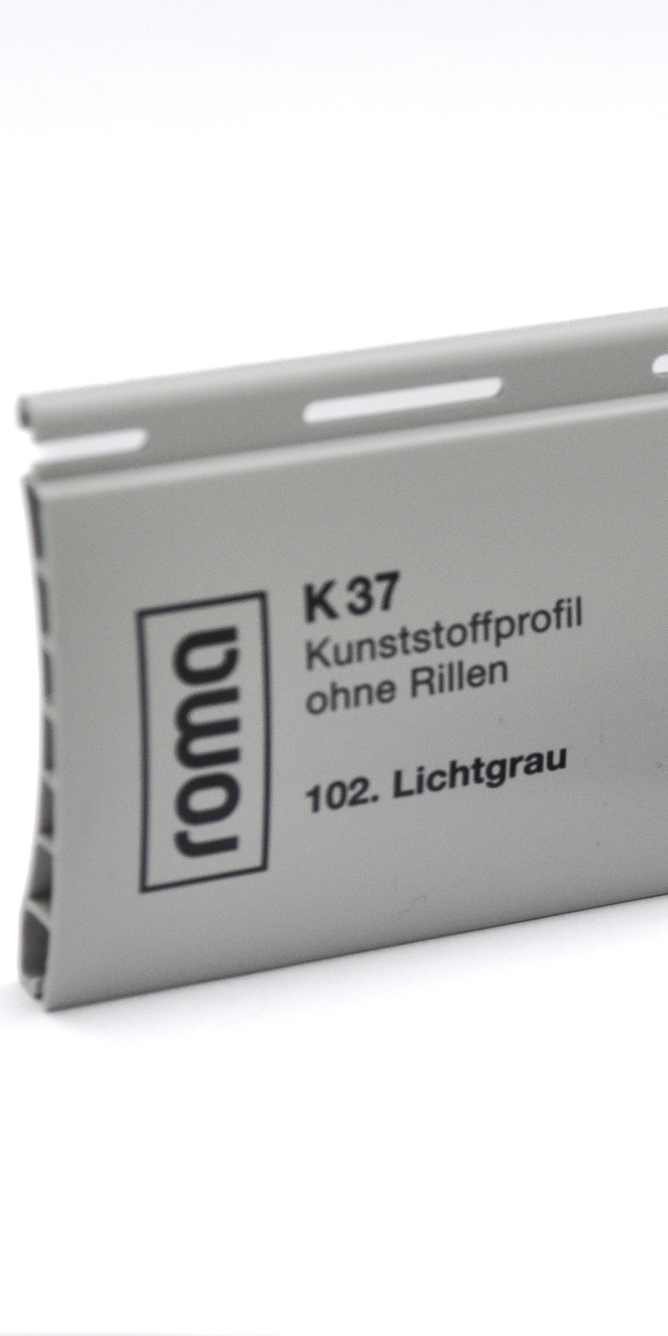 Roma Farben Kunststoff Lichtgrau oRillen